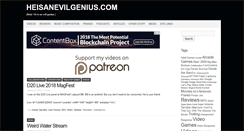 Desktop Screenshot of heisanevilgenius.com